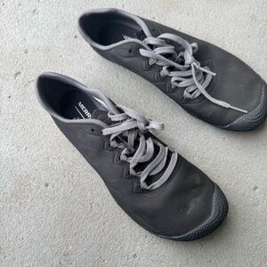 Merrell Vapor Glove 3 Luna Sneaker Shoes Women 10 Black Leather Zero Drop Trail